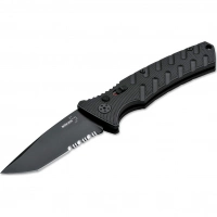 Автоматический складной нож Boker Strike Tanto All Black, сталь AUS-8, рукоять алюминий купить в Мурманске