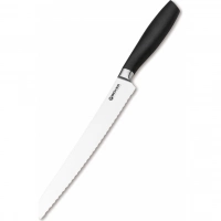 Кухонный хлебный нож Bker Core Professional Bread Knife, 220 мм, сталь X50CrMoV15, рукоять пластик купить в Мурманске