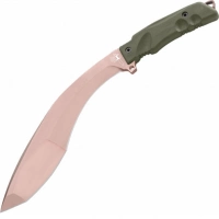 Мачете Fox Extreme Tactical Trakker Kukri, сталь N690, рукоять Forprene, зеленый купить в Мурманске