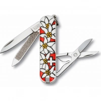 Нож перочинный Victorinox Edelweiss 0.6203.840 58мм 7 функций дизайн рукояти Эдельвейс купить в Мурманске