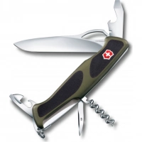 Нож перочинный Victorinox RangerGrip 61 0.9553.MC4 130мм 11 функций чёрно-зеленый купить в Мурманске