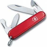 Нож перочинный Victorinox Recruit, сталь X55CrMo14, рукоять Cellidor®, красный купить в Мурманске