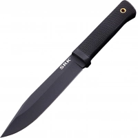Нож с фиксированным клинком Cold Steel SRK, сталь SK-5, чёрное покрытие Black Tuff-Ex купить в Мурманске
