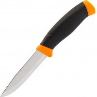 Нож с фиксированным лезвием Morakniv Companion Orange, сталь Sandvik 12C27, рукоять резина/пластик, оранжевый купить в Мурманске