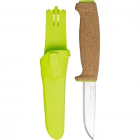 Нож с фиксированным лезвием Morakniv Floating Knife (S) Lime, сталь Sandvik 12C27, пробковая ручка купить в Мурманске