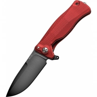 Нож складной LionSteel SR11A RB RED, сталь Uddeholm Sleipner® Black Finish, рукоять алюминий (Solid®), красный купить в Мурманске