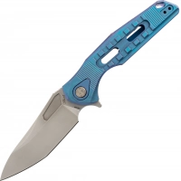 Нож складной Thor 3 Rikeknife, сталь M390, Blue Titanium купить в Мурманске