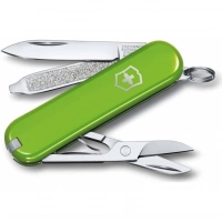 Нож Victorinox Classic SD Colors, Smashed Avocado (0.6223.43G) светло-зелёный, 7 функций 58мм купить в Мурманске