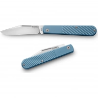 Складной нож LionSteel Barlow Slim Shuffler, сталь M390, рукоять Blue Titanium купить в Мурманске