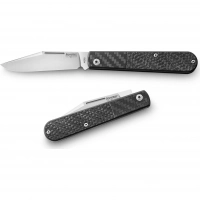 Складной нож LionSteel Barlow Slim Shuffler, сталь M390, рукоять Carbon fibre купить в Мурманске