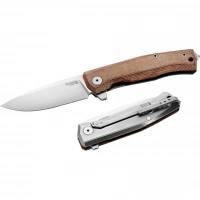 Складной нож LionSteel MT01 CVN, сталь M390, рукоять Natural canvas micarta купить в Мурманске