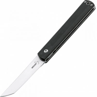 Складной нож Wasabi G10 — Boker Plus 01BO630, лезвие сталь 440C Satin, рукоять стеклотекстолит G-10, чёрный купить в Мурманске