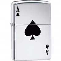 Зажигалка ZIPPO Armor™  Туз с покрытием High Polish Chrome купить в Мурманске