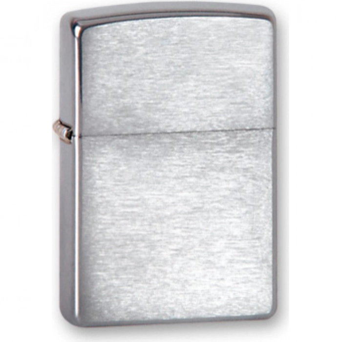 Зажигалка ZIPPO Classic с покрытием Brushed Chrome, латунь/сталь, серебро, матовая, 36x12x56 мм