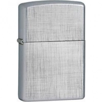 Зажигалка ZIPPO Linen Weave с покрытием Brushed Chrome, латунь/сталь, серебристая, матовая, 36x12x56 мм купить в Мурманске